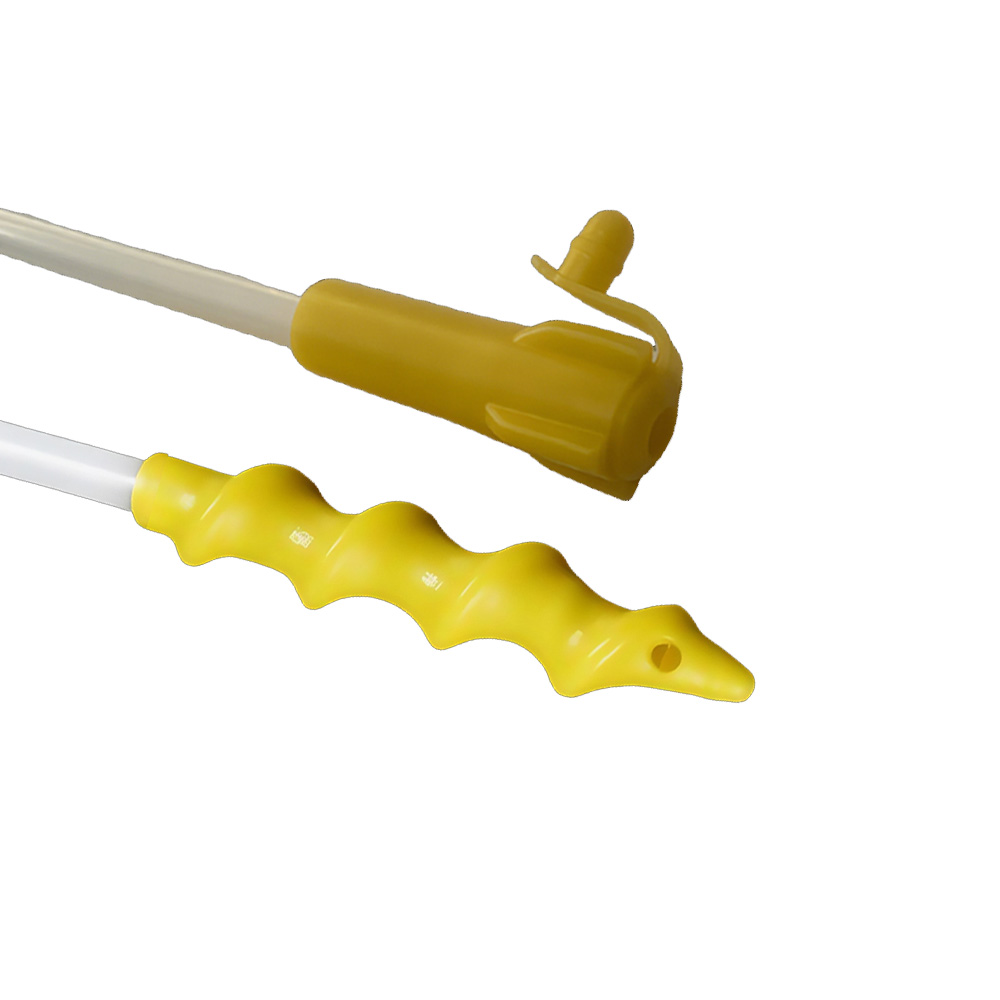 Spiral catheter with cap adaptor
